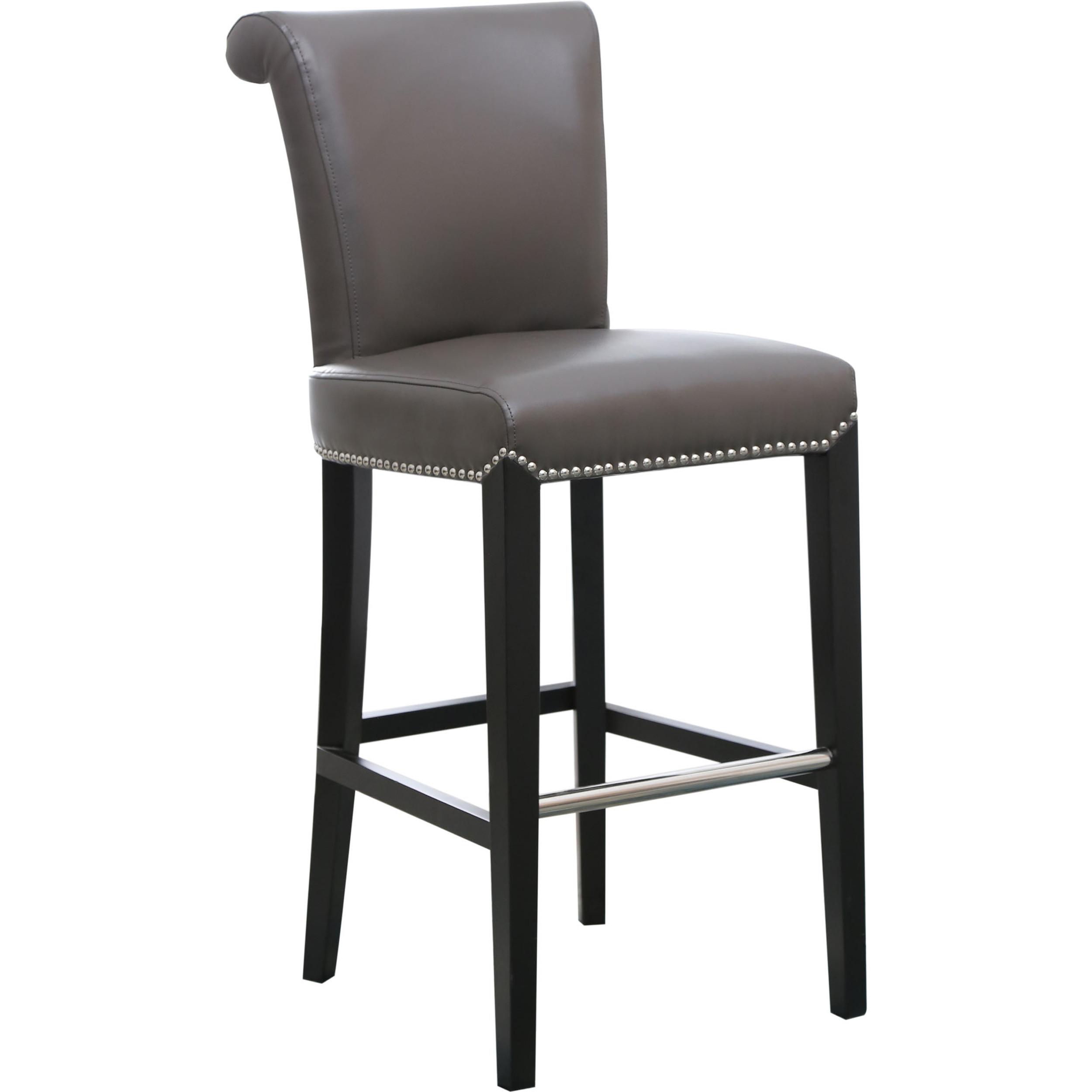 Rent to Own Abbyson Living Century Gray Leather Bar Stool at Aaron's today!